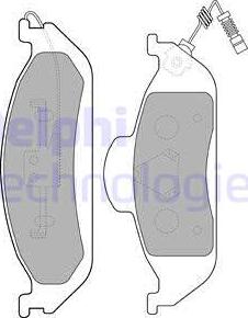 Delphi LP1299 - Brake Pad Set, disc brake autospares.lv