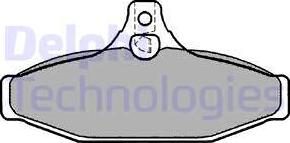 Delphi LP1267 - Brake Pad Set, disc brake autospares.lv