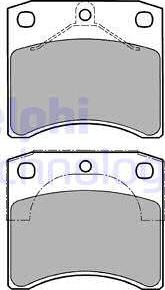 Delphi LP1206 - Brake Pad Set, disc brake autospares.lv