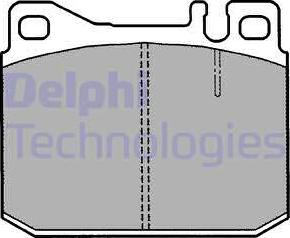 Delphi LP1208 - Brake Pad Set, disc brake autospares.lv