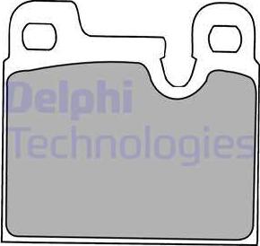 Delphi LP1230 - Brake Pad Set, disc brake autospares.lv