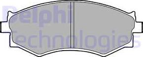 Delphi LP1228 - Brake Pad Set, disc brake autospares.lv