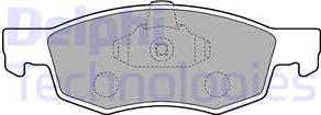 Delphi LP1796 - Brake Pad Set, disc brake autospares.lv