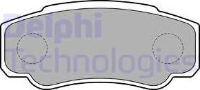 Delphi LP1790 - Brake Pad Set, disc brake autospares.lv