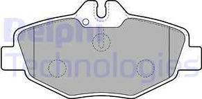 Delphi LP1791 - Brake Pad Set, disc brake autospares.lv