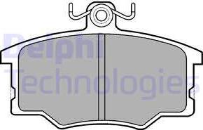 Delphi LP179 - Brake Pad Set, disc brake autospares.lv