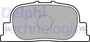 Delphi LP1740 - Brake Pad Set, disc brake autospares.lv