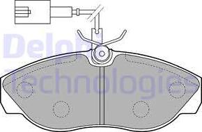 Delphi LP1748 - Brake Pad Set, disc brake autospares.lv