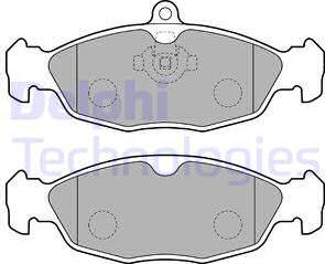 Delphi LP1755 - Brake Pad Set, disc brake autospares.lv