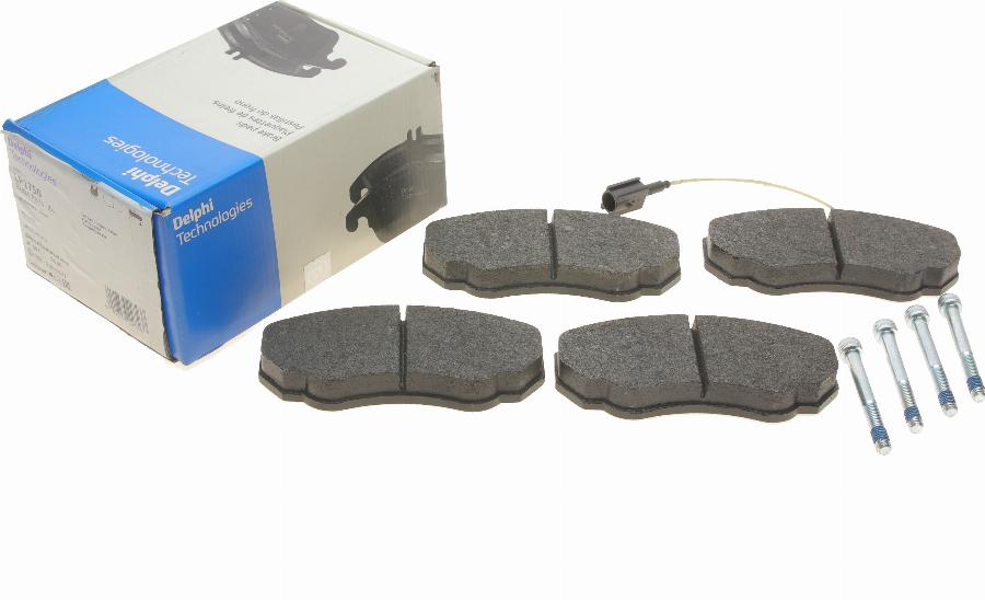 Delphi LP1750 - Brake Pad Set, disc brake autospares.lv