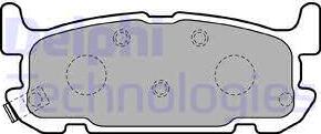 Delphi LP1752 - Brake Pad Set, disc brake autospares.lv