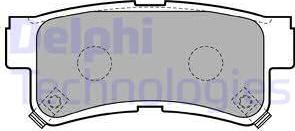 Delphi LP1765 - Brake Pad Set, disc brake autospares.lv