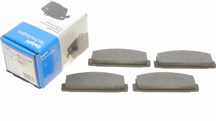 Delphi LP1766 - Brake Pad Set, disc brake autospares.lv