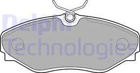 Delphi LP1767 - Brake Pad Set, disc brake autospares.lv