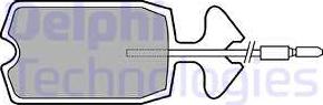 Delphi LP176 - Brake Pad Set, disc brake autospares.lv