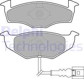 Delphi LP1709 - Brake Pad Set, disc brake autospares.lv