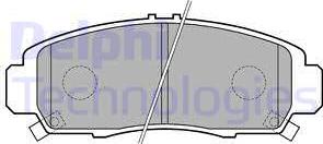Delphi LP1704 - Brake Pad Set, disc brake autospares.lv