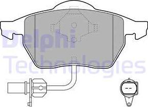 Delphi LP1706 - Brake Pad Set, disc brake autospares.lv
