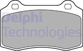Delphi LP1700-18B1 - Brake Pad Set, disc brake autospares.lv