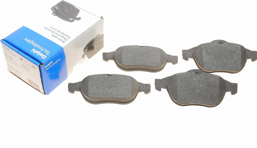 Delphi LP1708 - Brake Pad Set, disc brake autospares.lv