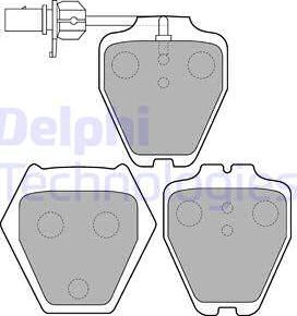 Delphi LP1703 - Brake Pad Set, disc brake autospares.lv