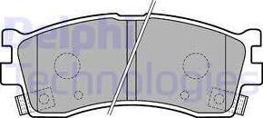 Delphi LP1702 - Brake Pad Set, disc brake autospares.lv