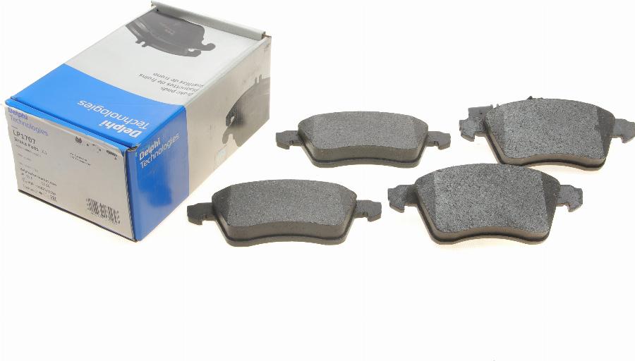 Delphi LP1707 - Brake Pad Set, disc brake autospares.lv