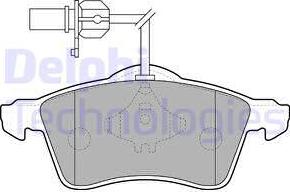 Delphi LP1707 - Brake Pad Set, disc brake autospares.lv