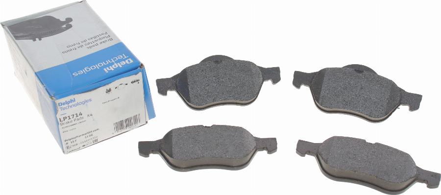 Delphi LP1714 - Brake Pad Set, disc brake autospares.lv