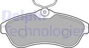 Delphi LP1715 - Brake Pad Set, disc brake autospares.lv