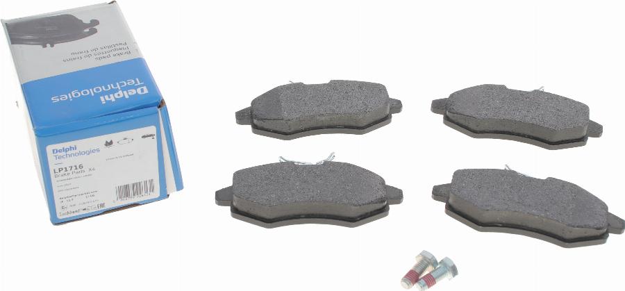 Delphi LP1716 - Brake Pad Set, disc brake autospares.lv