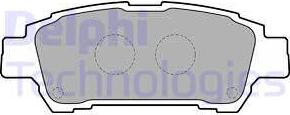 Delphi LP1710 - Brake Pad Set, disc brake autospares.lv