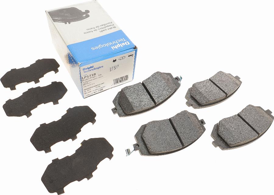 Delphi LP1718 - Brake Pad Set, disc brake autospares.lv