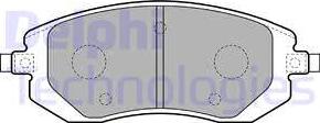 Delphi LP1718 - Brake Pad Set, disc brake autospares.lv