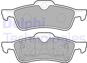 Delphi LP1712 - Brake Pad Set, disc brake autospares.lv