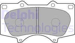 Delphi LP1782 - Brake Pad Set, disc brake autospares.lv