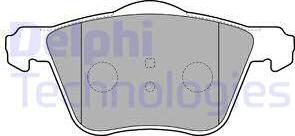 Delphi LP1787 - Brake Pad Set, disc brake autospares.lv