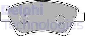 Delphi LP1730 - Brake Pad Set, disc brake autospares.lv