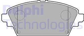 Delphi LP1732 - Brake Pad Set, disc brake autospares.lv