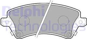 Delphi LP1737 - Brake Pad Set, disc brake autospares.lv