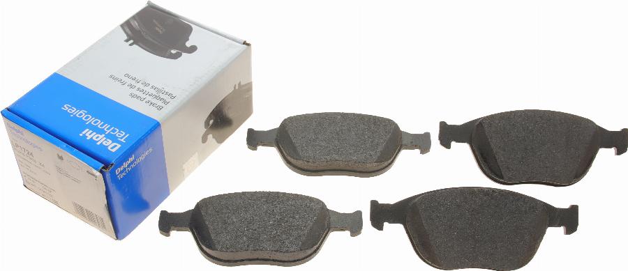 Delphi LP1724 - Brake Pad Set, disc brake autospares.lv