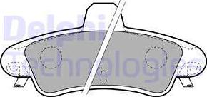 Delphi LP1725 - Brake Pad Set, disc brake autospares.lv