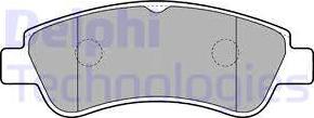Delphi LP1727 - Brake Pad Set, disc brake autospares.lv