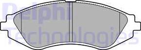 Delphi LP1779 - Brake Pad Set, disc brake autospares.lv
