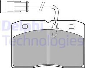 Delphi LP1775 - Brake Pad Set, disc brake autospares.lv