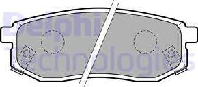 Delphi LP1771 - Brake Pad Set, disc brake autospares.lv