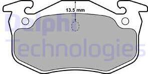 Delphi LP1778 - Brake Pad Set, disc brake autospares.lv