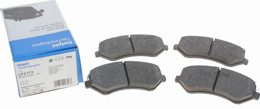 Delphi LP1773 - Brake Pad Set, disc brake autospares.lv