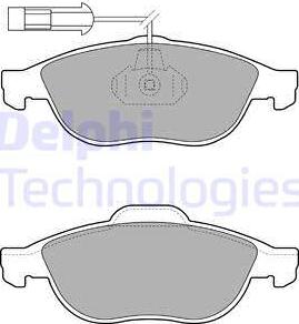 Delphi LP1777 - Brake Pad Set, disc brake autospares.lv