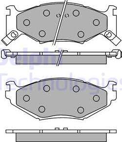 Delphi LP891 - Brake Pad Set, disc brake autospares.lv